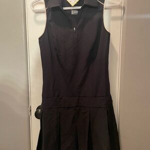 Sporty Black Sleeveless Dress